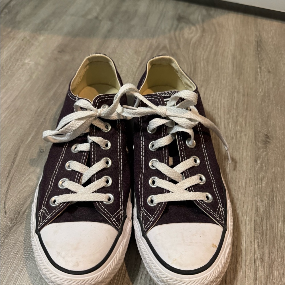 Converse Plum and White Sneakers